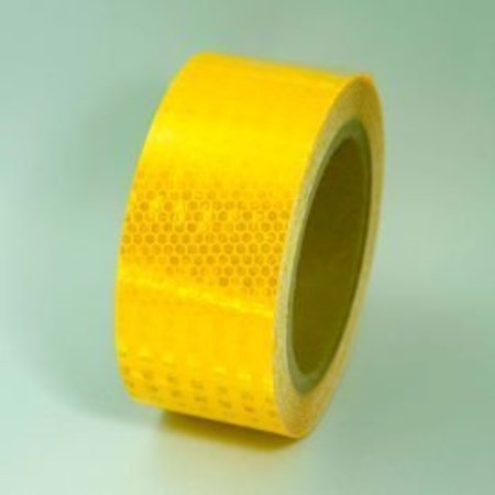 TOP TAPE AND LABEL Super Brite Reflective Tape, Yellow, 2"W x 30'L Roll, HRT230YL HRT230YL